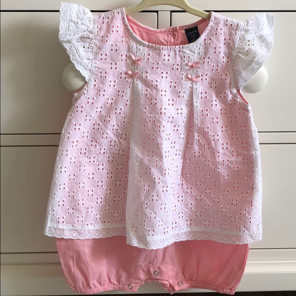 Baby Gap two layered pink romper